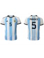 Billige Argentina Leandro Paredes #5 Hjemmedrakt VM 2022 Kortermet